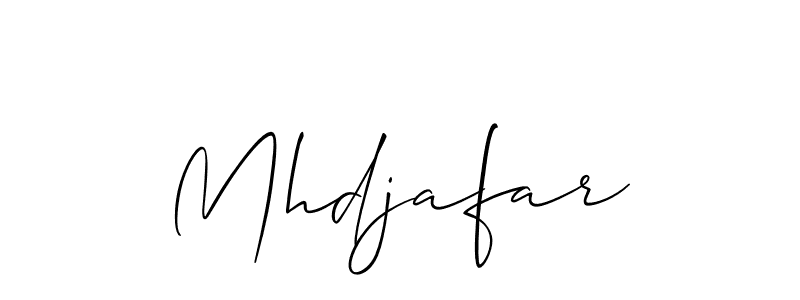 Make a beautiful signature design for name Mhdjafar. With this signature (Allison_Script) style, you can create a handwritten signature for free. Mhdjafar signature style 2 images and pictures png