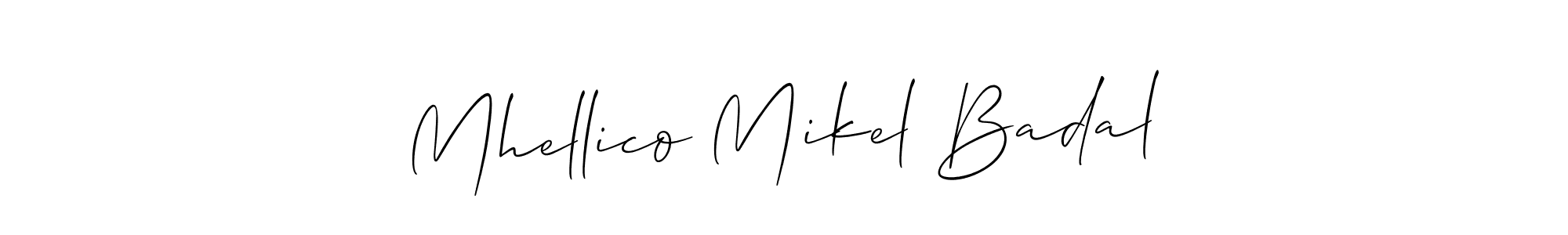 Here are the top 10 professional signature styles for the name Mhellico Mikel Badal. These are the best autograph styles you can use for your name. Mhellico Mikel Badal signature style 2 images and pictures png