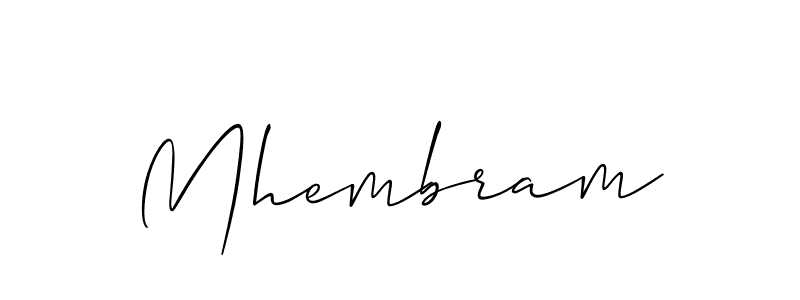 How to make Mhembram name signature. Use Allison_Script style for creating short signs online. This is the latest handwritten sign. Mhembram signature style 2 images and pictures png