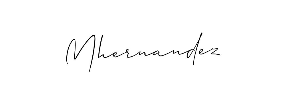 Use a signature maker to create a handwritten signature online. With this signature software, you can design (Allison_Script) your own signature for name Mhernandez. Mhernandez signature style 2 images and pictures png