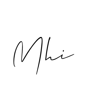 Allison_Script is a professional signature style that is perfect for those who want to add a touch of class to their signature. It is also a great choice for those who want to make their signature more unique. Get Mhi name to fancy signature for free. Mhi signature style 2 images and pictures png