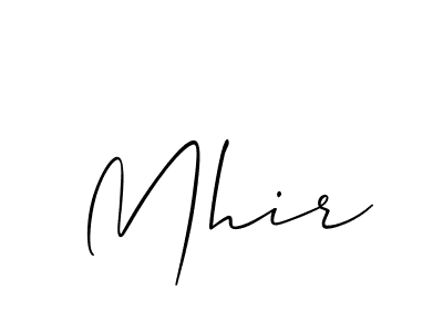 You can use this online signature creator to create a handwritten signature for the name Mhir. This is the best online autograph maker. Mhir signature style 2 images and pictures png