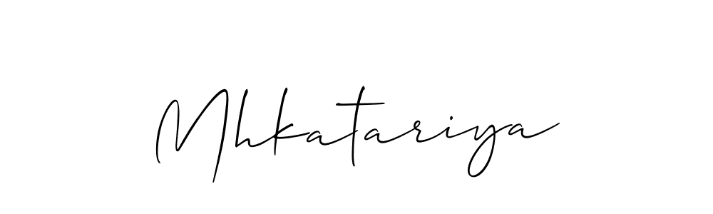 Also we have Mhkatariya name is the best signature style. Create professional handwritten signature collection using Allison_Script autograph style. Mhkatariya signature style 2 images and pictures png