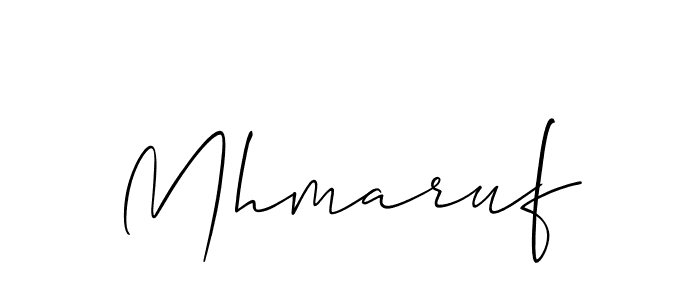 Mhmaruf stylish signature style. Best Handwritten Sign (Allison_Script) for my name. Handwritten Signature Collection Ideas for my name Mhmaruf. Mhmaruf signature style 2 images and pictures png