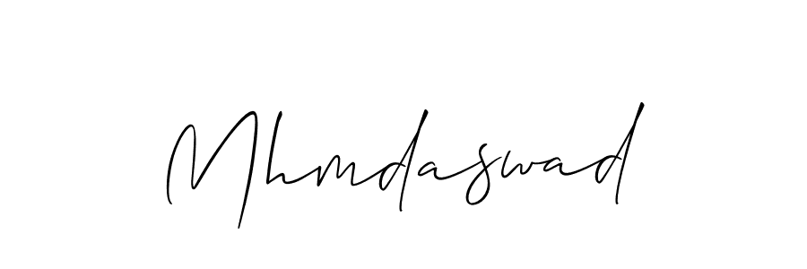 How to Draw Mhmdaswad signature style? Allison_Script is a latest design signature styles for name Mhmdaswad. Mhmdaswad signature style 2 images and pictures png