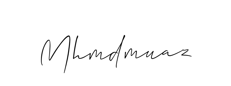 This is the best signature style for the Mhmdmuaz name. Also you like these signature font (Allison_Script). Mix name signature. Mhmdmuaz signature style 2 images and pictures png