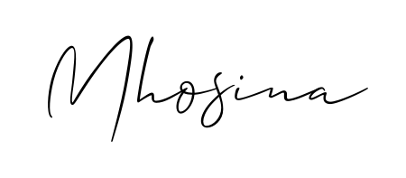 Discover the perfect balance of readability and style for Mhosina with Allison_Script font. Create your dream signature today. Mhosina signature style 2 images and pictures png