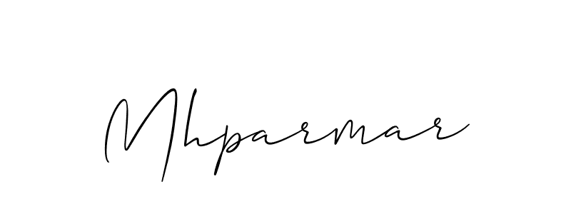 Design your own signature with our free online signature maker. With this signature software, you can create a handwritten (Allison_Script) signature for name Mhparmar. Mhparmar signature style 2 images and pictures png