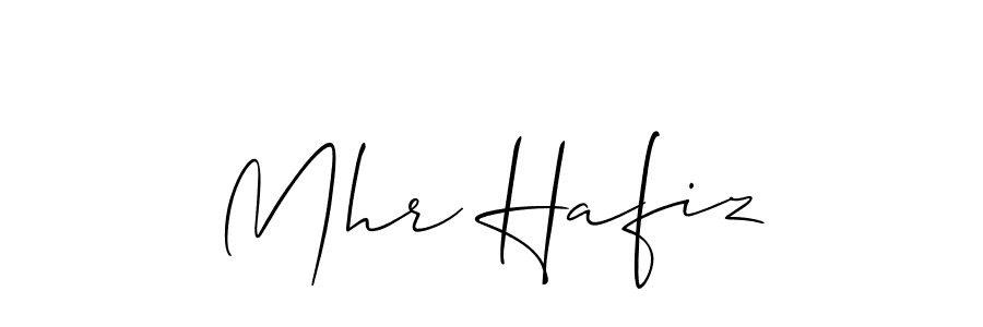 Similarly Allison_Script is the best handwritten signature design. Signature creator online .You can use it as an online autograph creator for name Mhr Hafiz. Mhr Hafiz signature style 2 images and pictures png