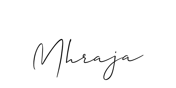 Create a beautiful signature design for name Mhraja. With this signature (Allison_Script) fonts, you can make a handwritten signature for free. Mhraja signature style 2 images and pictures png