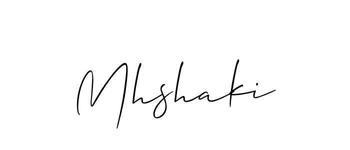 Make a beautiful signature design for name Mhshaki. Use this online signature maker to create a handwritten signature for free. Mhshaki signature style 2 images and pictures png