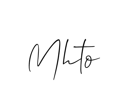 Design your own signature with our free online signature maker. With this signature software, you can create a handwritten (Allison_Script) signature for name Mhto. Mhto signature style 2 images and pictures png