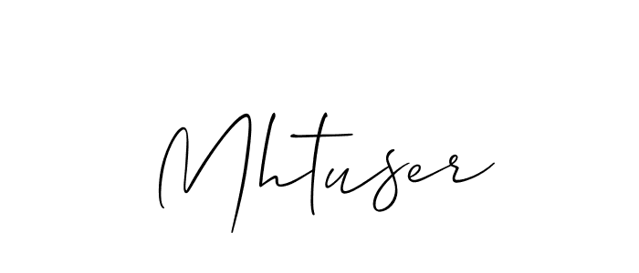 Also we have Mhtuser name is the best signature style. Create professional handwritten signature collection using Allison_Script autograph style. Mhtuser signature style 2 images and pictures png