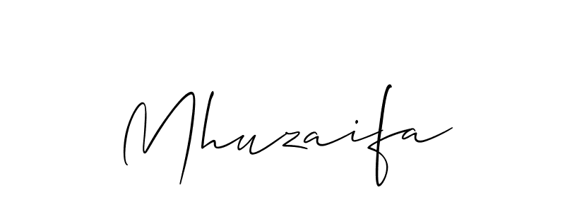 if you are searching for the best signature style for your name Mhuzaifa. so please give up your signature search. here we have designed multiple signature styles  using Allison_Script. Mhuzaifa signature style 2 images and pictures png