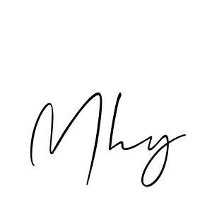 Also we have Mhy name is the best signature style. Create professional handwritten signature collection using Allison_Script autograph style. Mhy signature style 2 images and pictures png