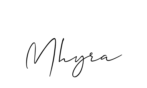 Best and Professional Signature Style for Mhyra. Allison_Script Best Signature Style Collection. Mhyra signature style 2 images and pictures png