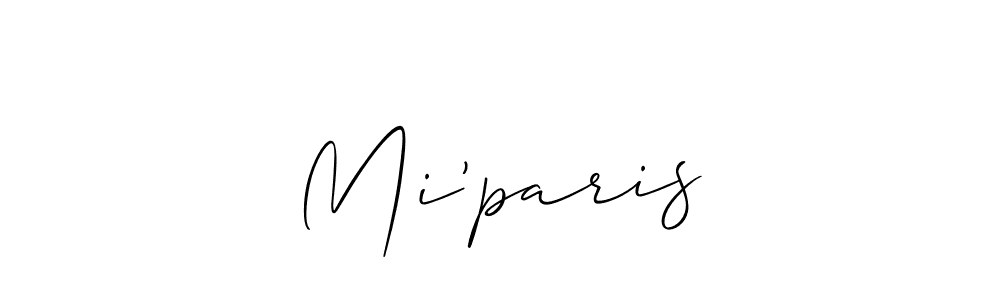 This is the best signature style for the Mi’paris name. Also you like these signature font (Allison_Script). Mix name signature. Mi’paris signature style 2 images and pictures png