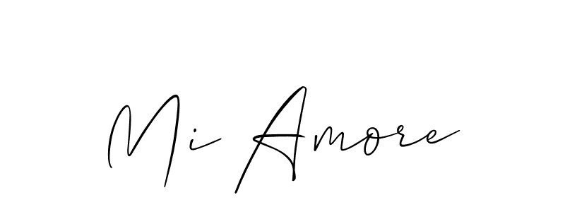 It looks lik you need a new signature style for name Mi Amore. Design unique handwritten (Allison_Script) signature with our free signature maker in just a few clicks. Mi Amore signature style 2 images and pictures png
