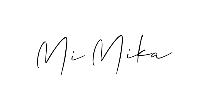 Best and Professional Signature Style for Mi Mika. Allison_Script Best Signature Style Collection. Mi Mika signature style 2 images and pictures png