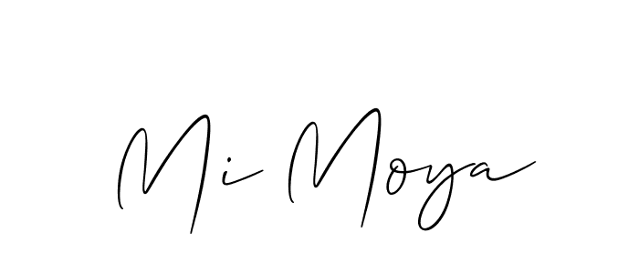Make a beautiful signature design for name Mi Moya. Use this online signature maker to create a handwritten signature for free. Mi Moya signature style 2 images and pictures png
