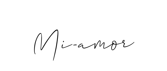 How to Draw Mi-amor signature style? Allison_Script is a latest design signature styles for name Mi-amor. Mi-amor signature style 2 images and pictures png