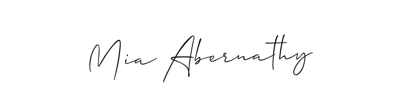 The best way (Allison_Script) to make a short signature is to pick only two or three words in your name. The name Mia Abernathy include a total of six letters. For converting this name. Mia Abernathy signature style 2 images and pictures png