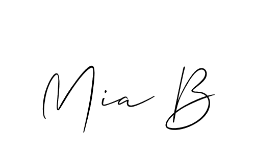 if you are searching for the best signature style for your name Mia B. so please give up your signature search. here we have designed multiple signature styles  using Allison_Script. Mia B signature style 2 images and pictures png