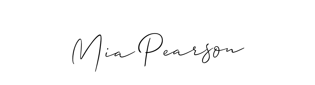 Similarly Allison_Script is the best handwritten signature design. Signature creator online .You can use it as an online autograph creator for name Mia Pearson. Mia Pearson signature style 2 images and pictures png