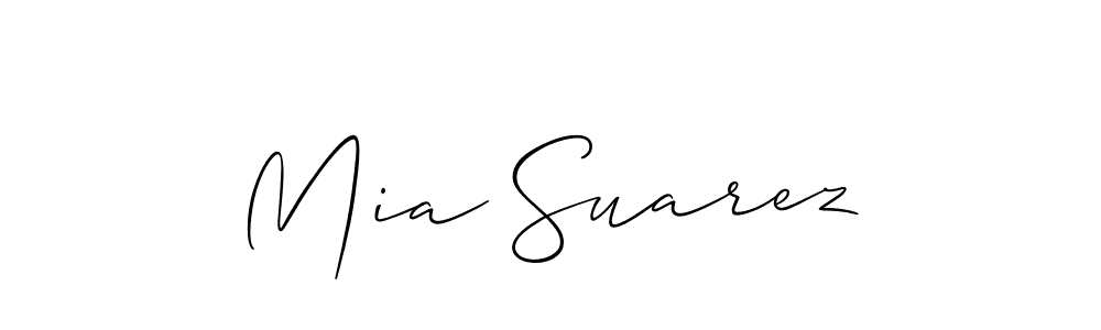 Similarly Allison_Script is the best handwritten signature design. Signature creator online .You can use it as an online autograph creator for name Mia Suarez. Mia Suarez signature style 2 images and pictures png