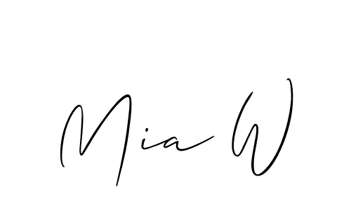 This is the best signature style for the Mia W name. Also you like these signature font (Allison_Script). Mix name signature. Mia W signature style 2 images and pictures png