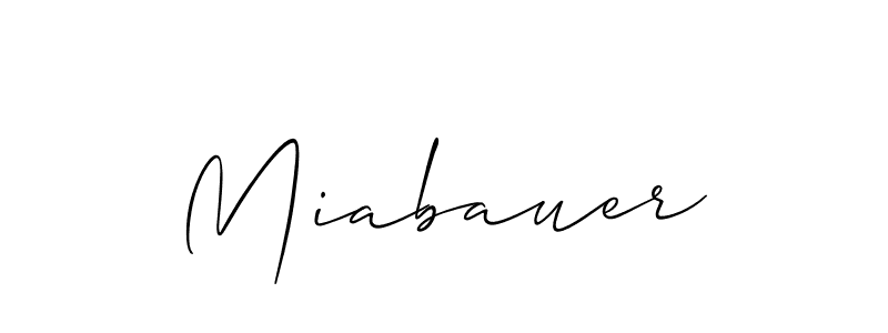 if you are searching for the best signature style for your name Miabauer. so please give up your signature search. here we have designed multiple signature styles  using Allison_Script. Miabauer signature style 2 images and pictures png