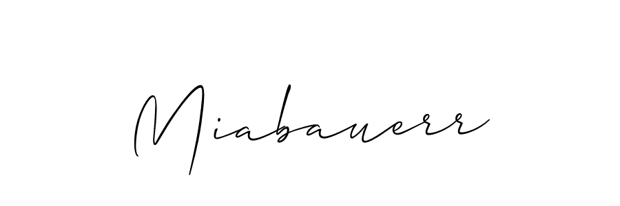 Design your own signature with our free online signature maker. With this signature software, you can create a handwritten (Allison_Script) signature for name Miabauerr. Miabauerr signature style 2 images and pictures png