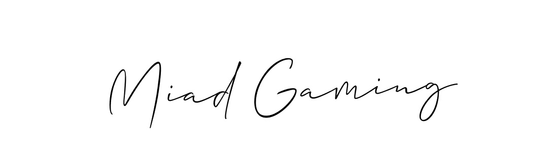 Once you've used our free online signature maker to create your best signature Allison_Script style, it's time to enjoy all of the benefits that Miad Gaming name signing documents. Miad Gaming signature style 2 images and pictures png