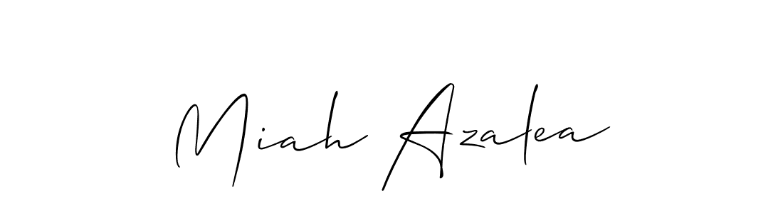It looks lik you need a new signature style for name Miah Azalea. Design unique handwritten (Allison_Script) signature with our free signature maker in just a few clicks. Miah Azalea signature style 2 images and pictures png