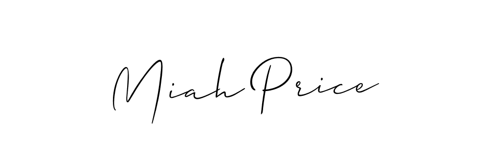 It looks lik you need a new signature style for name Miah Price. Design unique handwritten (Allison_Script) signature with our free signature maker in just a few clicks. Miah Price signature style 2 images and pictures png