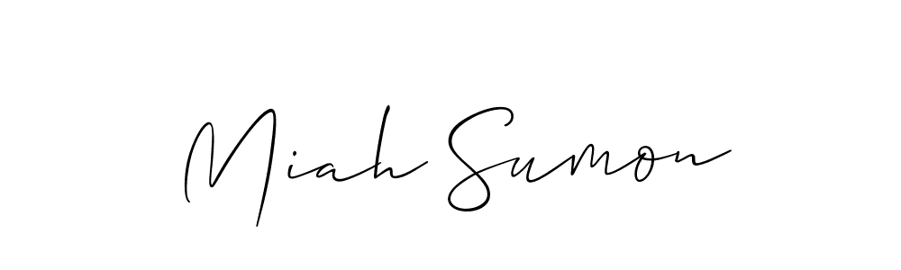 You can use this online signature creator to create a handwritten signature for the name Miah Sumon. This is the best online autograph maker. Miah Sumon signature style 2 images and pictures png
