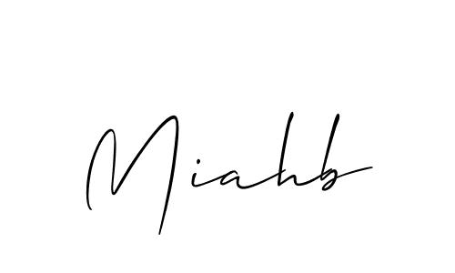 How to Draw Miahb signature style? Allison_Script is a latest design signature styles for name Miahb. Miahb signature style 2 images and pictures png