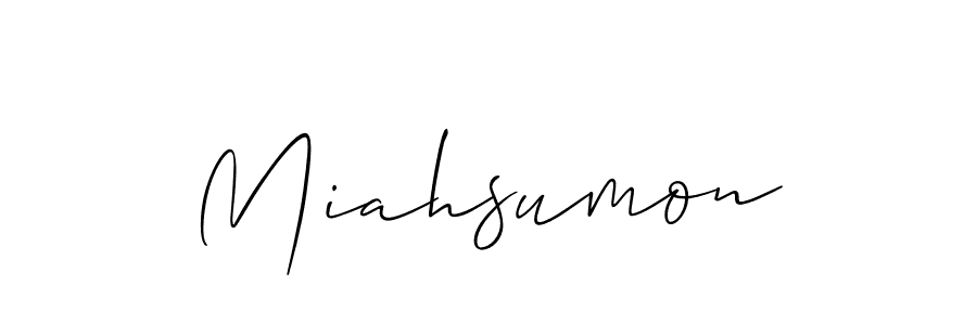 It looks lik you need a new signature style for name Miahsumon. Design unique handwritten (Allison_Script) signature with our free signature maker in just a few clicks. Miahsumon signature style 2 images and pictures png