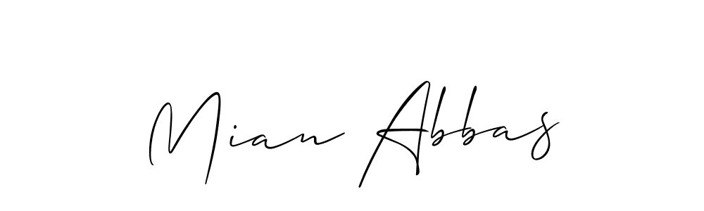 Once you've used our free online signature maker to create your best signature Allison_Script style, it's time to enjoy all of the benefits that Mian Abbas name signing documents. Mian Abbas signature style 2 images and pictures png
