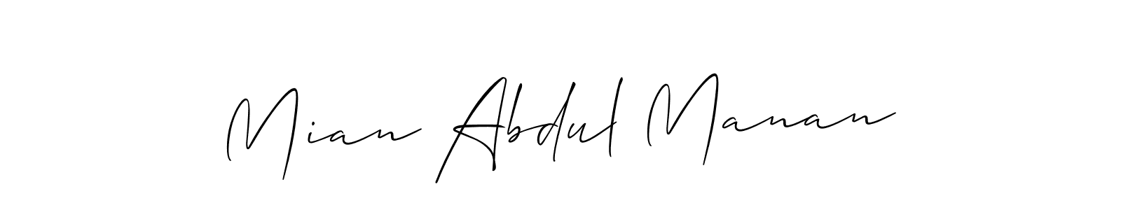 Best and Professional Signature Style for Mian Abdul Manan. Allison_Script Best Signature Style Collection. Mian Abdul Manan signature style 2 images and pictures png