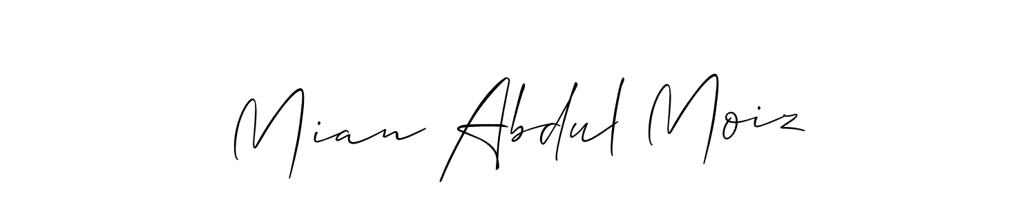 This is the best signature style for the Mian Abdul Moiz name. Also you like these signature font (Allison_Script). Mix name signature. Mian Abdul Moiz signature style 2 images and pictures png