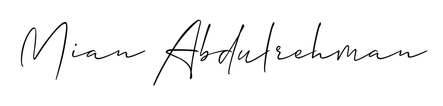 You can use this online signature creator to create a handwritten signature for the name Mian Abdulrehman. This is the best online autograph maker. Mian Abdulrehman signature style 2 images and pictures png