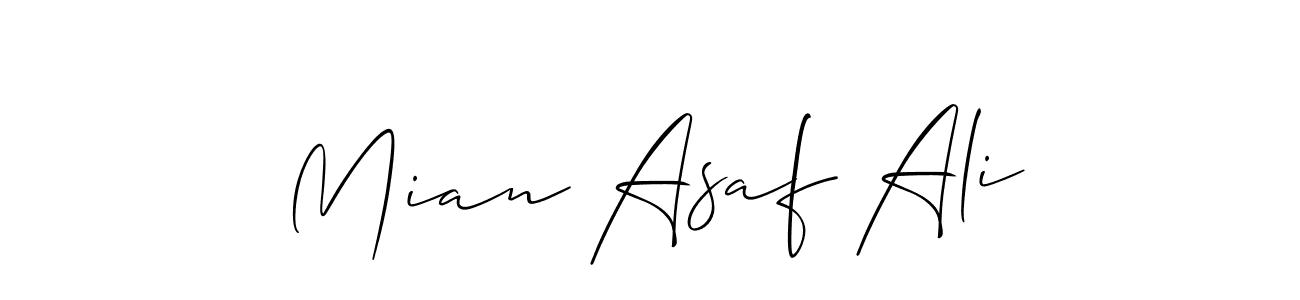 How to Draw Mian Asaf Ali signature style? Allison_Script is a latest design signature styles for name Mian Asaf Ali. Mian Asaf Ali signature style 2 images and pictures png