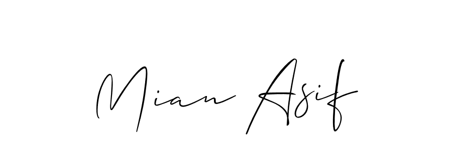 How to Draw Mian Asif signature style? Allison_Script is a latest design signature styles for name Mian Asif. Mian Asif signature style 2 images and pictures png