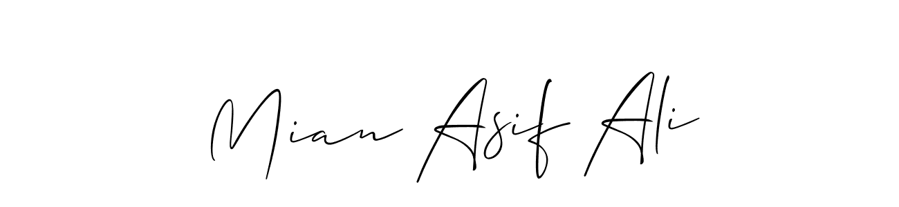 Make a short Mian Asif Ali signature style. Manage your documents anywhere anytime using Allison_Script. Create and add eSignatures, submit forms, share and send files easily. Mian Asif Ali signature style 2 images and pictures png