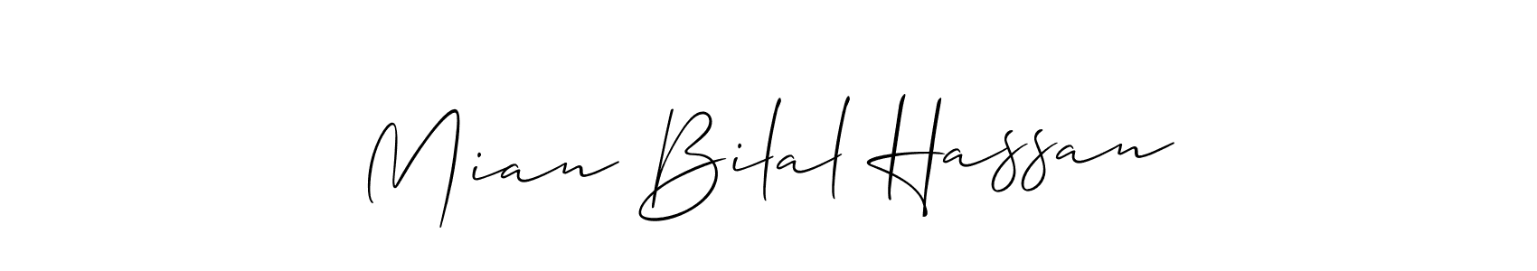 See photos of Mian Bilal Hassan official signature by Spectra . Check more albums & portfolios. Read reviews & check more about Allison_Script font. Mian Bilal Hassan signature style 2 images and pictures png