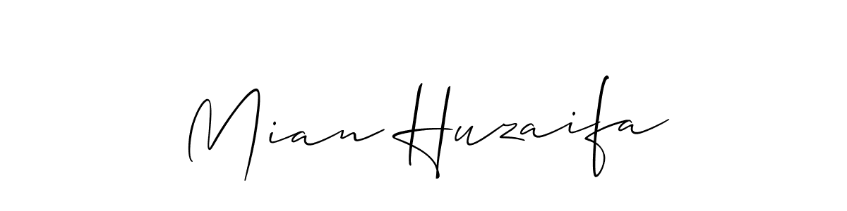 Once you've used our free online signature maker to create your best signature Allison_Script style, it's time to enjoy all of the benefits that Mian Huzaifa name signing documents. Mian Huzaifa signature style 2 images and pictures png