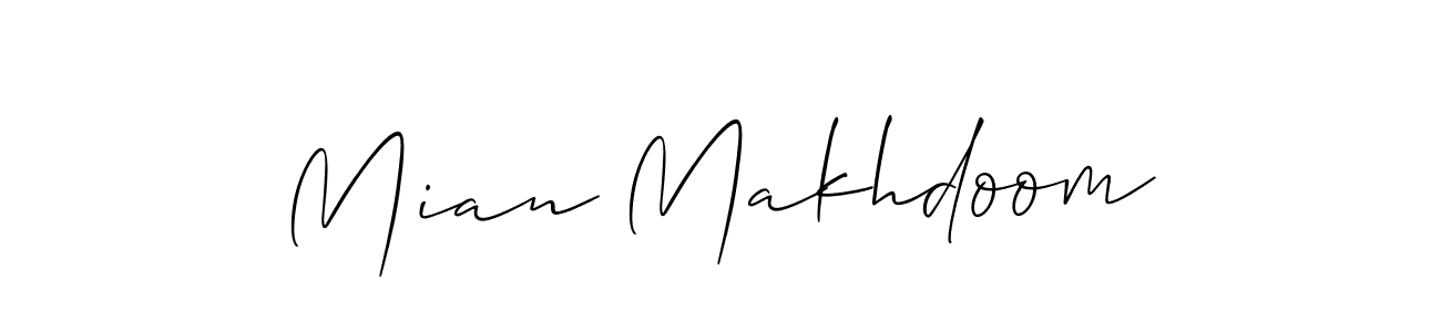 Make a beautiful signature design for name Mian Makhdoom. Use this online signature maker to create a handwritten signature for free. Mian Makhdoom signature style 2 images and pictures png