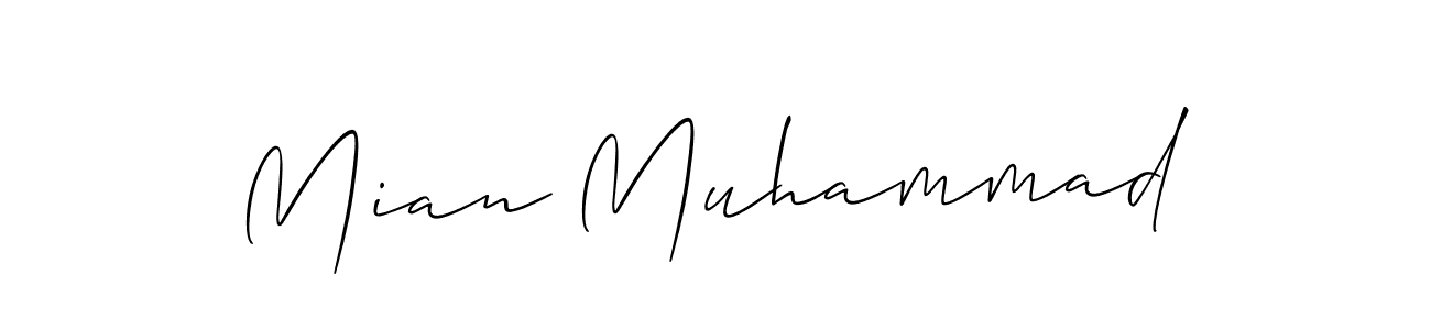 Also You can easily find your signature by using the search form. We will create Mian Muhammad name handwritten signature images for you free of cost using Allison_Script sign style. Mian Muhammad signature style 2 images and pictures png