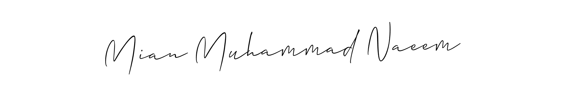 Make a beautiful signature design for name Mian Muhammad Naeem. Use this online signature maker to create a handwritten signature for free. Mian Muhammad Naeem signature style 2 images and pictures png